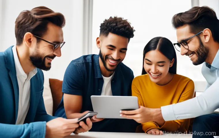 세일즈 퍼널 최적화를 위한 시나리오 기획 - **Prompt 1: Empathic Digital Engagement**
    A vibrant, diverse group of individuals (men and women...