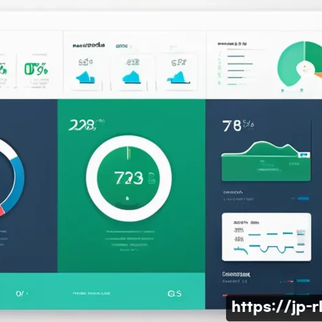 세일즈 퍼널에서의 성과를 측정하는 방법 - **Prompt:** "A clean and modern web analytics dashboard interface, designed in a style reminiscent o...