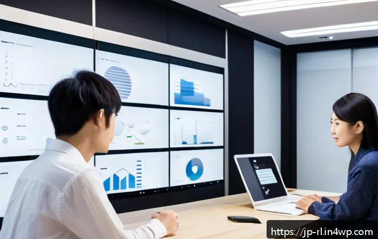 세일즈 퍼널에서의 성공적인 고객 경험 설계 - A modern Japanese digital marketing office scene focused on crafting targeted messages for young adu...