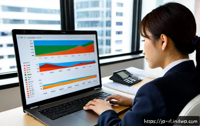 세일즈 퍼널 최적화를 위한 비용 분석 - Photorealistic Japanese business analyst at a clean modern desk, reviewing an unlabeled sales funnel...