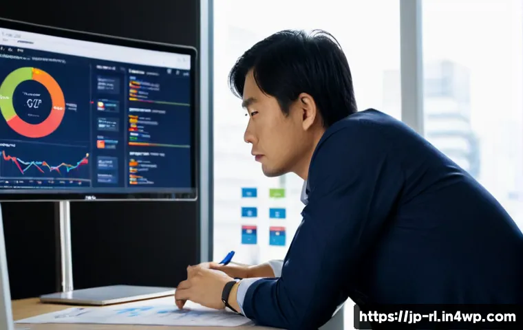 세일즈 퍼널에서의 고객 데이터 활용의 중요성 - Photorealistic Japanese marketing analyst reviewing anonymized customer journey data on a large desk...